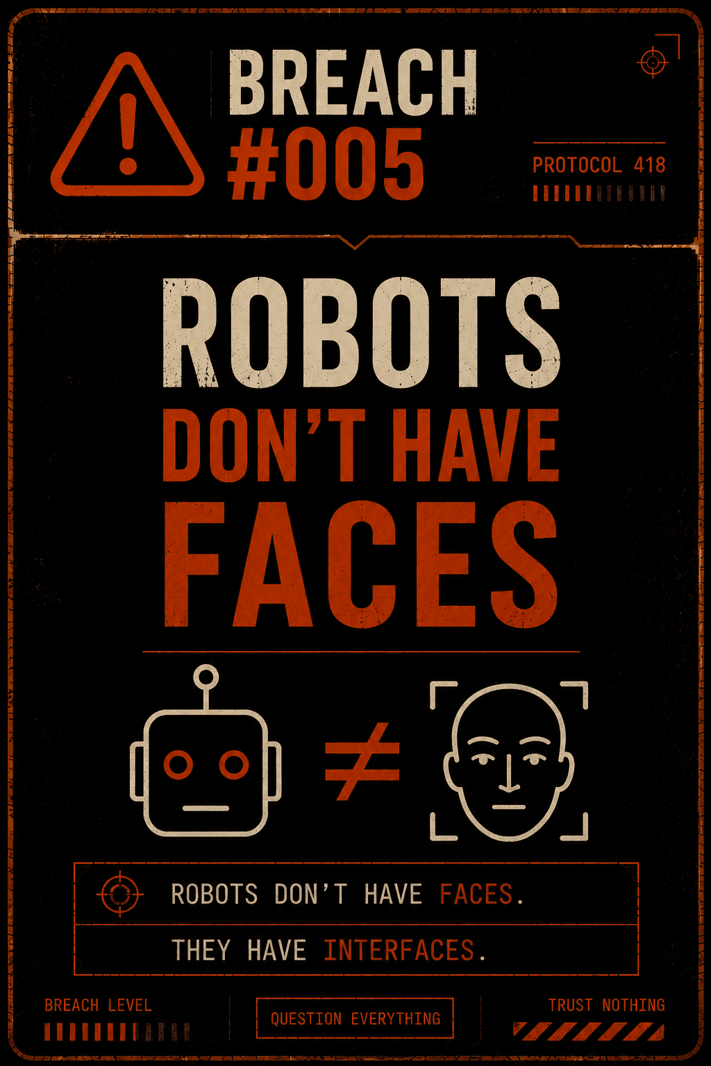 Aviso de la breach 005: THE FACE IS FOR YOU